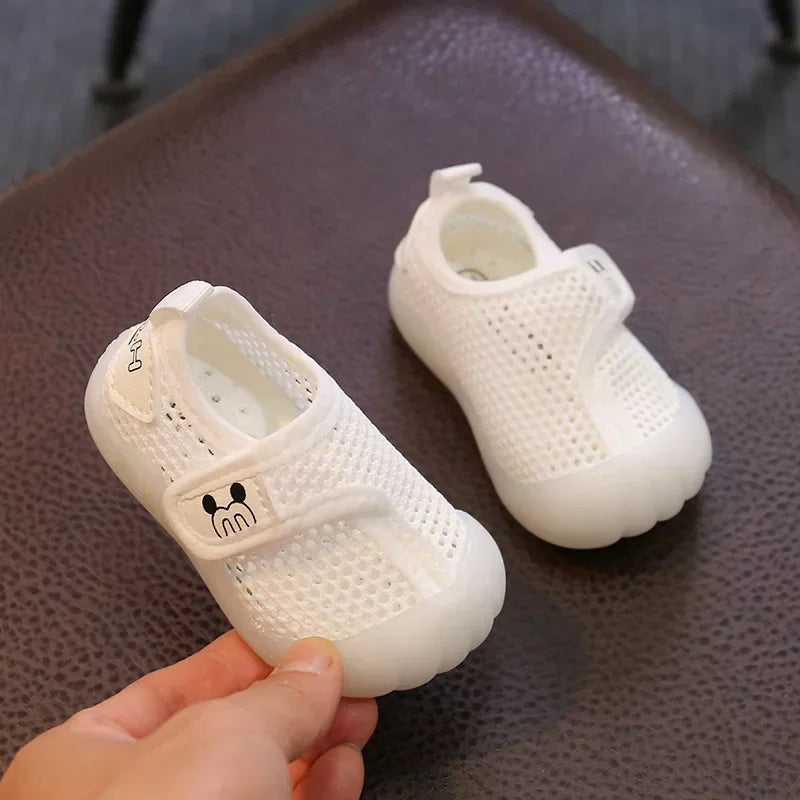 Baby Shoes Boys/Girls Toddler Shoe 2023 Summer New Boy Breathable Mesh Sports Shoe Girls Soft Sole Mesh Shoes Kids Shoes Tênis