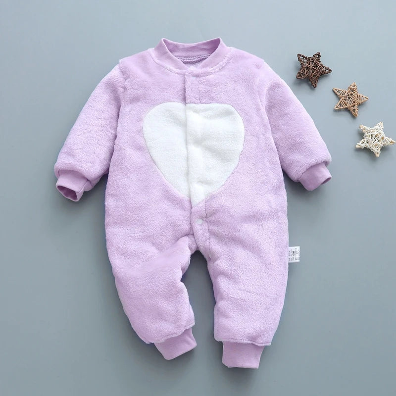 Baby Clothes for Newborn for Spring Winter Infant Jacket for Girls/Boys Baby Jumpsuit Soft Flannel Bebe Romper Baby Girl Clothes